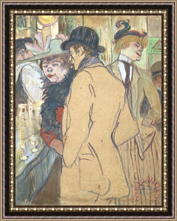 Henri de Toulouse-Lautrec Alfred La Guigne Framed Painting
