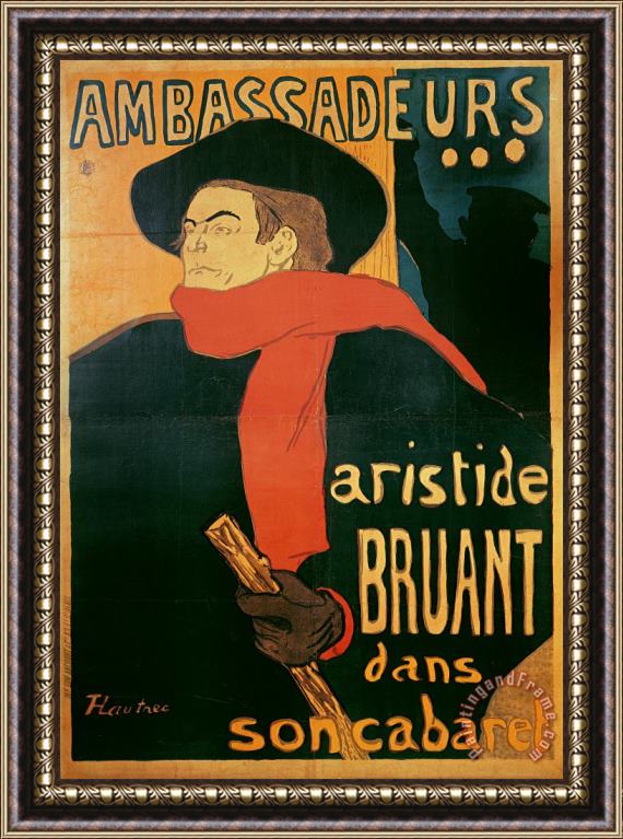 Henri de Toulouse-Lautrec Ambassadeurs Framed Painting
