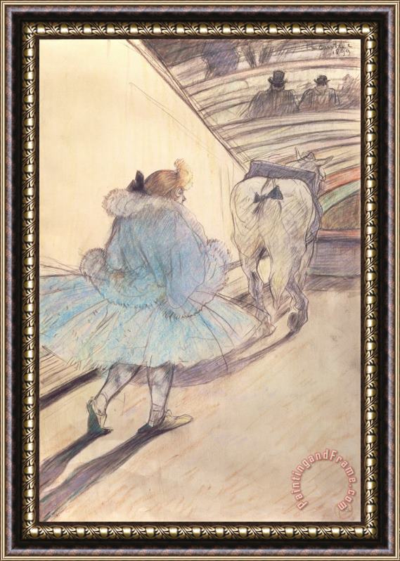 Henri de Toulouse-Lautrec At The Circus Entering The Ring Framed Print
