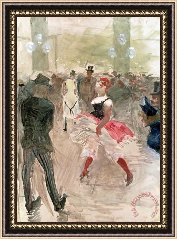 Henri de Toulouse-Lautrec At The Elysee, Montmartre Framed Painting