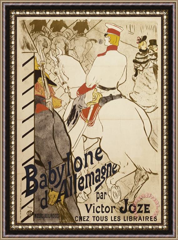 Henri de Toulouse-Lautrec Babylon D'allemagne Framed Print