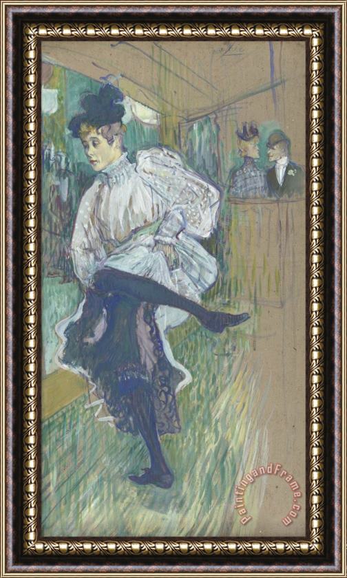 Henri de Toulouse-Lautrec Jane Avril Dancing Framed Print