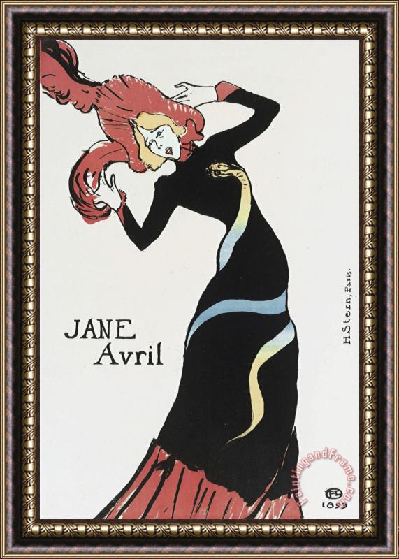 Henri de Toulouse-Lautrec Jane Avril Framed Print
