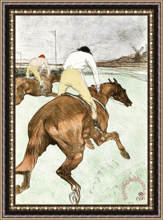 Henri de Toulouse-Lautrec Le Jockey Framed Painting