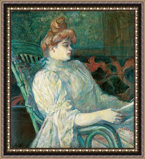 Henri de Toulouse-Lautrec Madame Marthe X – Bordeaux Framed Print