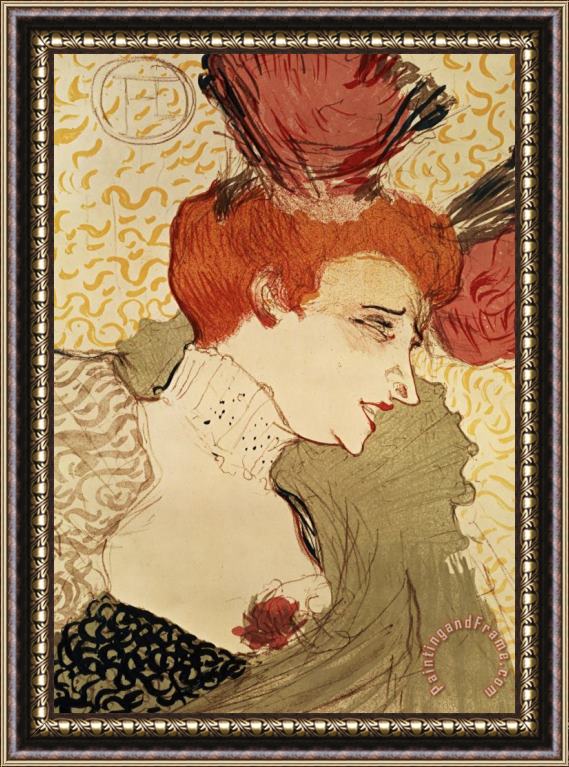 Henri de Toulouse-Lautrec Mlle Marcelle Lender Framed Print