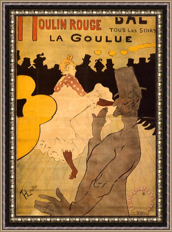 Henri de Toulouse-Lautrec Moulin Rouge La Goulue Framed Painting