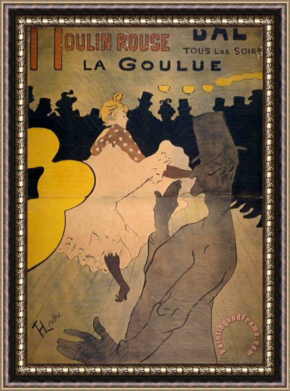 Henri de Toulouse-Lautrec Moulin Rouge Framed Print