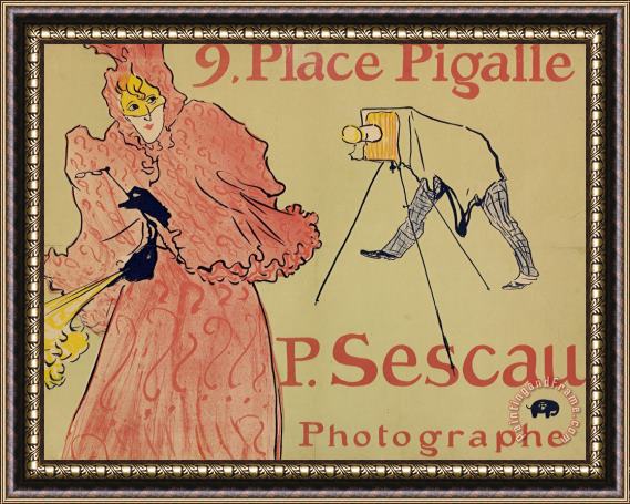 Henri de Toulouse-Lautrec P. Sescau, Photographer Framed Print