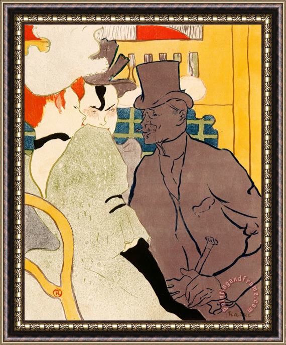 Henri de Toulouse-Lautrec The Englishman at The Moulin Rouge Framed Painting