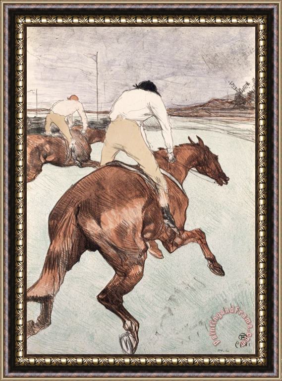 Henri de Toulouse-Lautrec The Jockey Framed Print