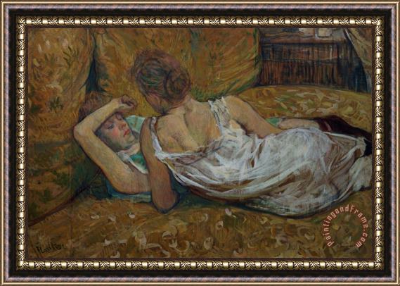 Henri de Toulouse-Lautrec Two friends Framed Painting