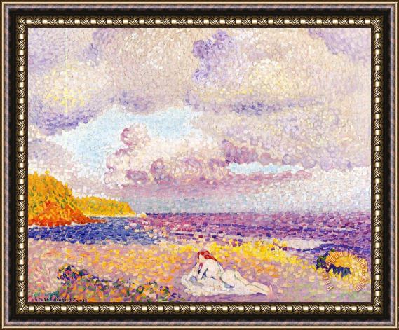 Henri-Edmond Cross An Incoming Storm Framed Painting