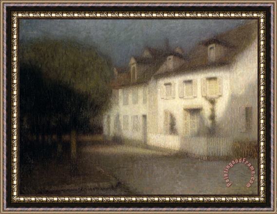Henri Eugene Augstin Le Sidaner The House Framed Painting