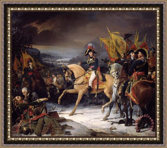 Henri Frederic Schopin The Battle of Hohenlinden Framed Print