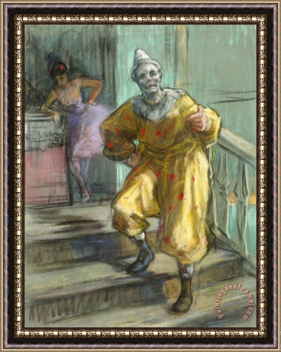 Henri Gabriel Ibels The Clown Framed Painting