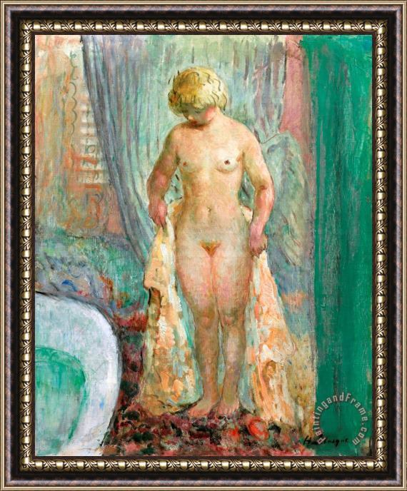 Henri Lebasque Nu Blond a La Baignoire Framed Painting
