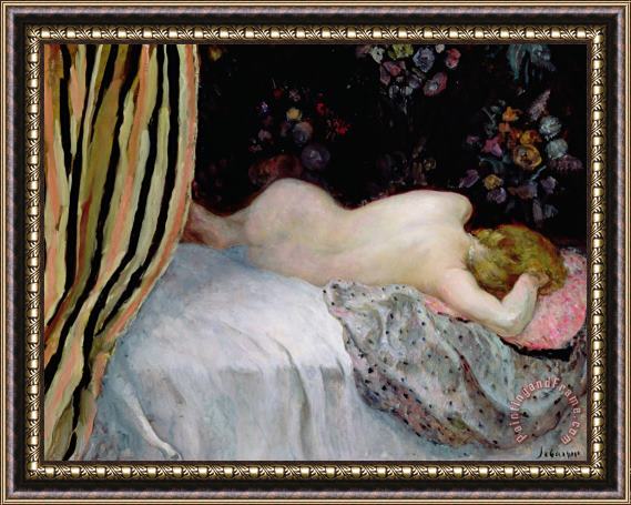 Henri Lebasque Sleeping Woman Framed Painting