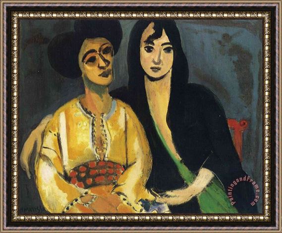 Henri Matisse Aicha And Laurette 1917 Framed Painting