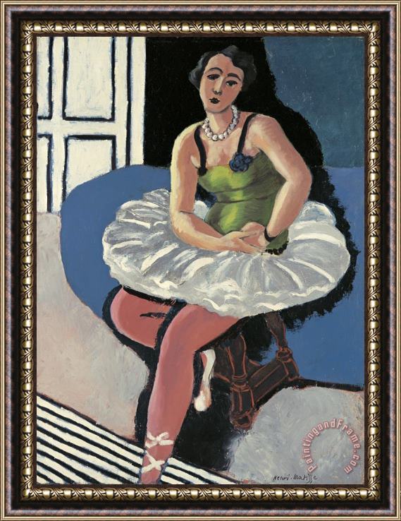 Henri Matisse Ballet Dancer Seated on a Stool Framed Print