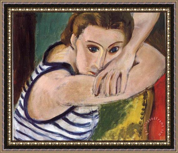 Henri Matisse Blue Eyes 1934 Framed Print