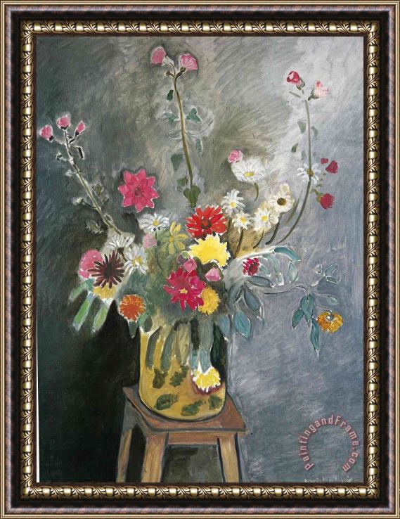 Henri Matisse Bouquet of Mixed Flowers 1917 Framed Painting
