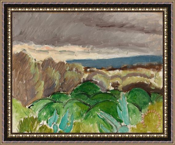 Henri Matisse Cagnes, Paysage Au Temps Orageux, 1917 Framed Painting