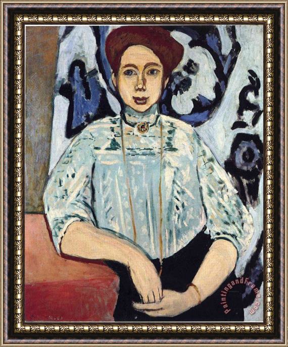 Henri Matisse Greta Moll 1908 Framed Print