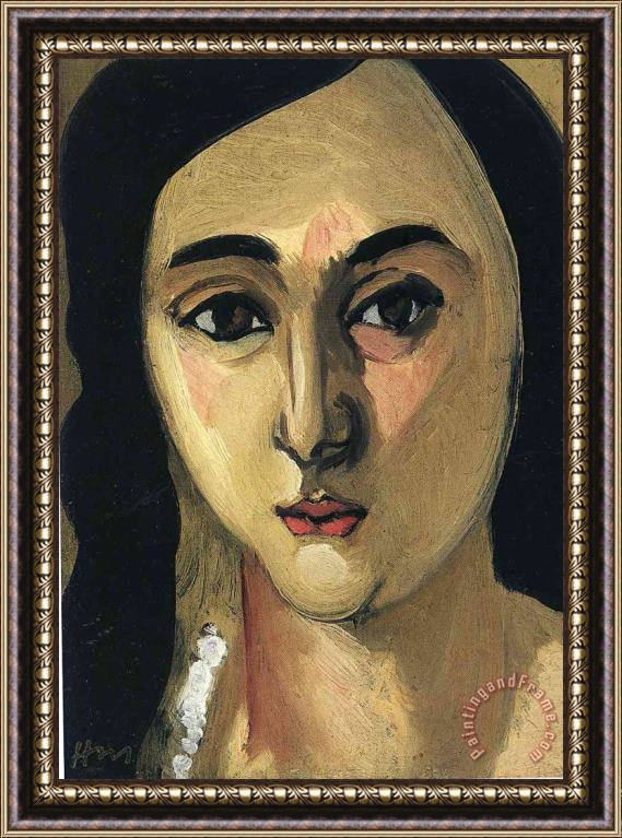 Henri Matisse Head of Lorette 1917 Framed Print