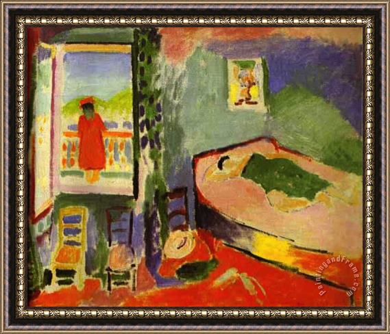 Henri Matisse Interior At Collioure Framed Painting
