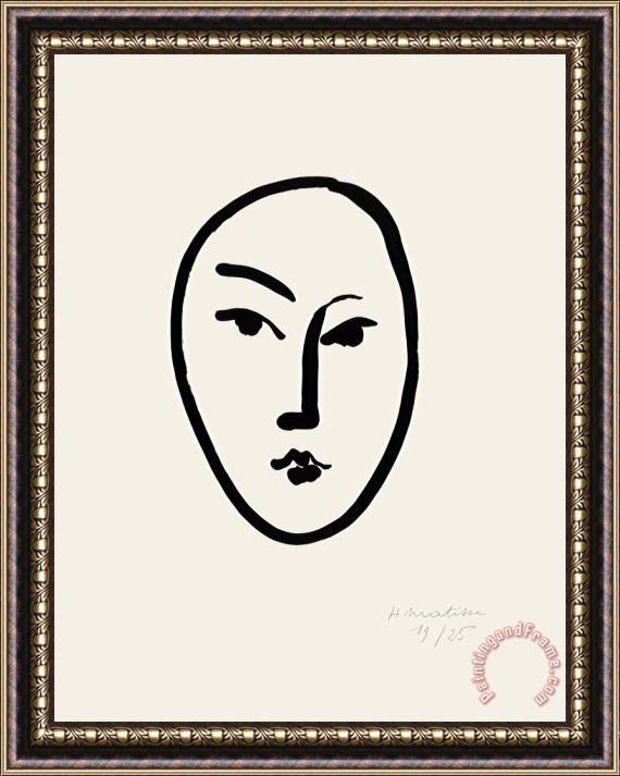 Henri Matisse Large Mask (grande Masque) Framed Print