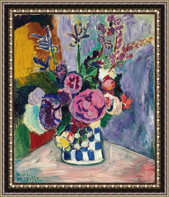 Henri Matisse Les Pivoines Framed Painting