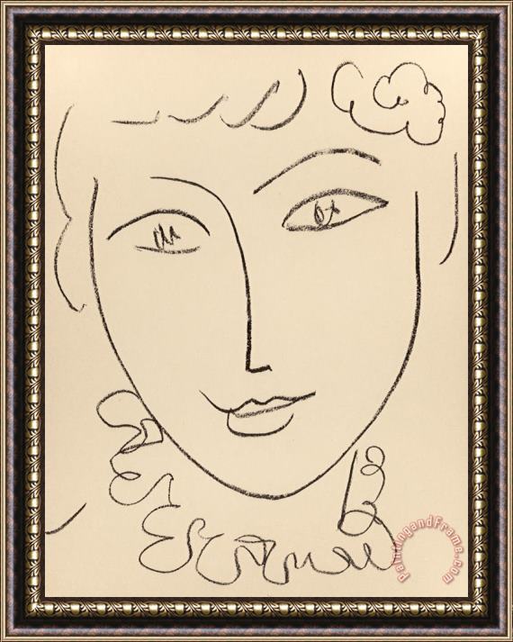 Henri Matisse Madame Pompadour, 1954 Framed Print