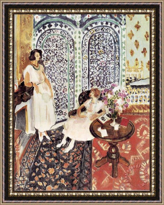 Henri Matisse Moorish Screen 1921 Framed Painting
