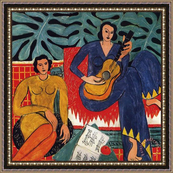 Henri Matisse Music 1939 Framed Painting