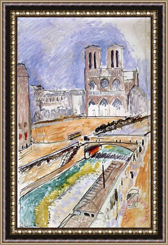 Henri Matisse Notre Dame 1914 Framed Painting