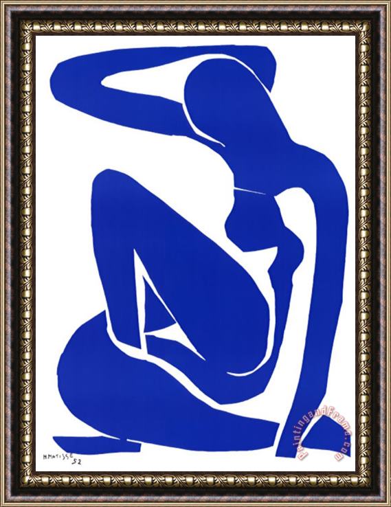 Henri Matisse Nu Bleu I C 1952 Framed Painting