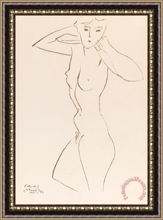 Henri Matisse Nude, 1950 Framed Print