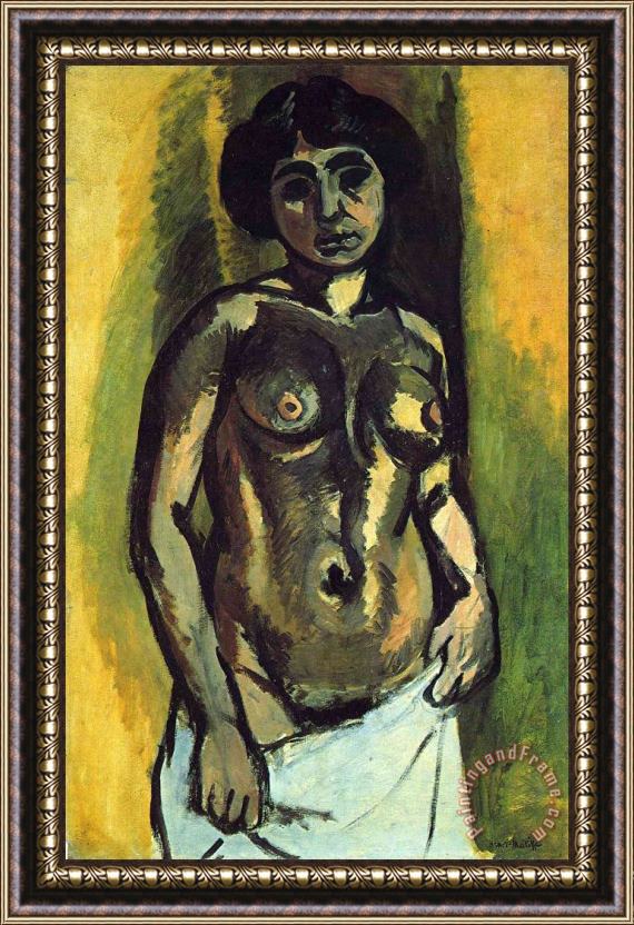 Henri Matisse Nude Black And Gold 1908 Framed Painting