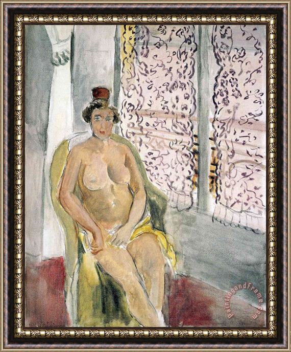 Henri Matisse Nude in a Chair Framed Print