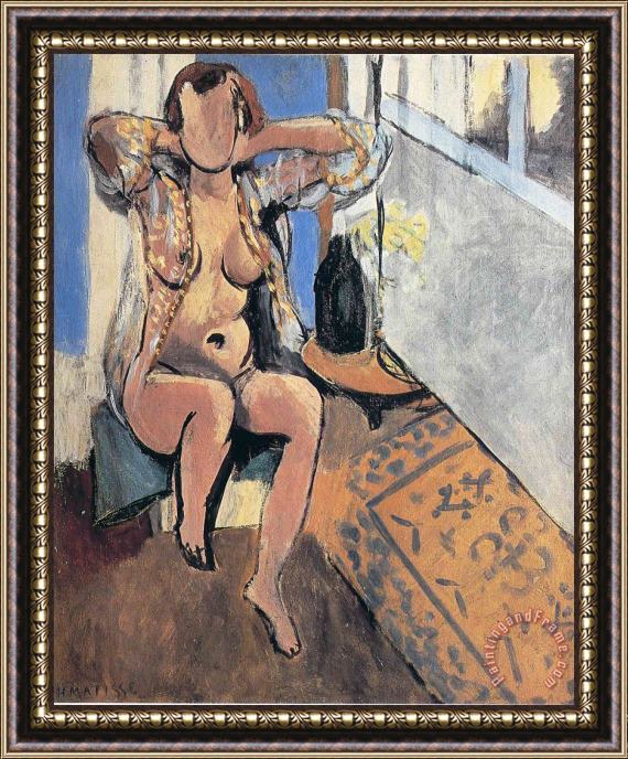 Henri Matisse Nude Spanish Carpet 1919 Framed Print