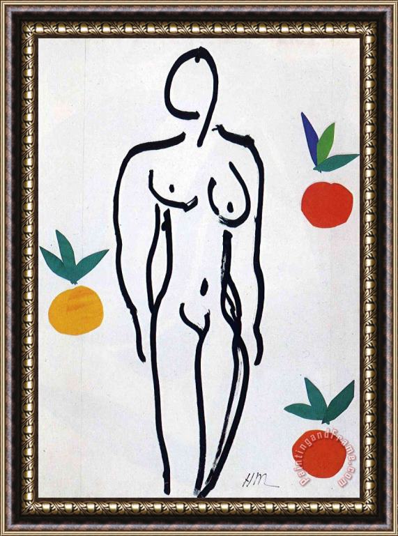 Henri Matisse Nude with Oranges 1951 Framed Painting