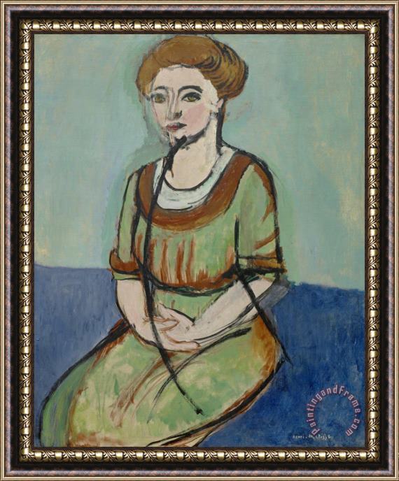 Henri Matisse Olga Merson Framed Painting