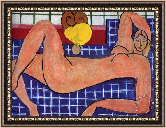 Henri Matisse Pink Nude 1935 Framed Painting