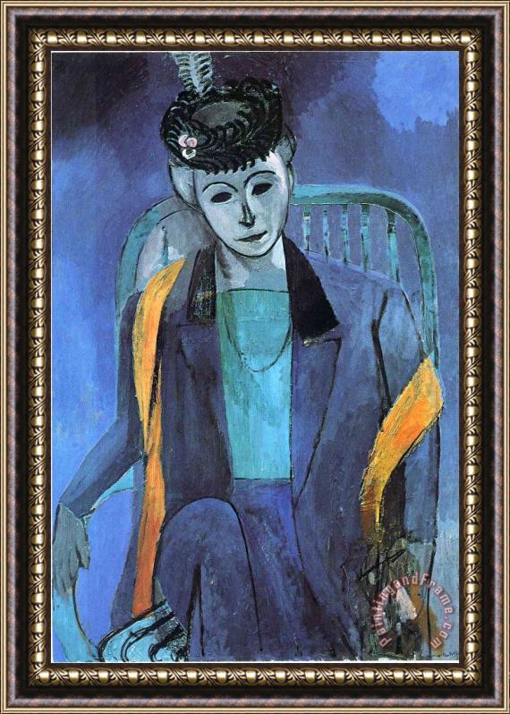 Henri Matisse Portrait of Mme Matisse 1913 Framed Painting