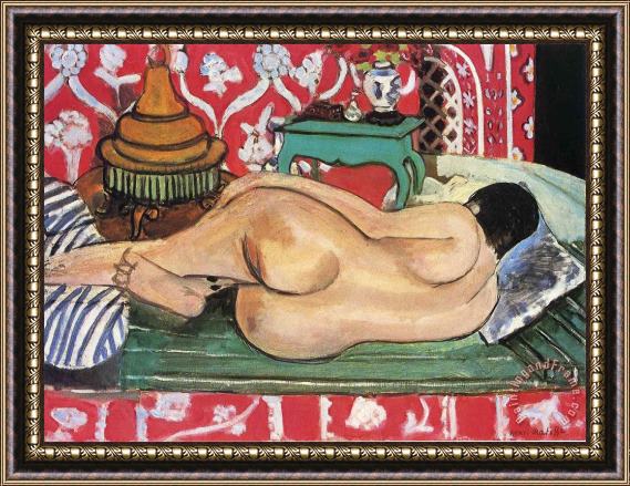 Henri Matisse Reclining Nude Back 1927 Framed Print