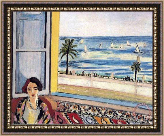Henri Matisse Seated Woman Back Turned to The Open Window 1922 Framed Print