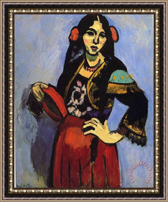 Henri Matisse Spanish Woman with a Tamborine 1909 Framed Print