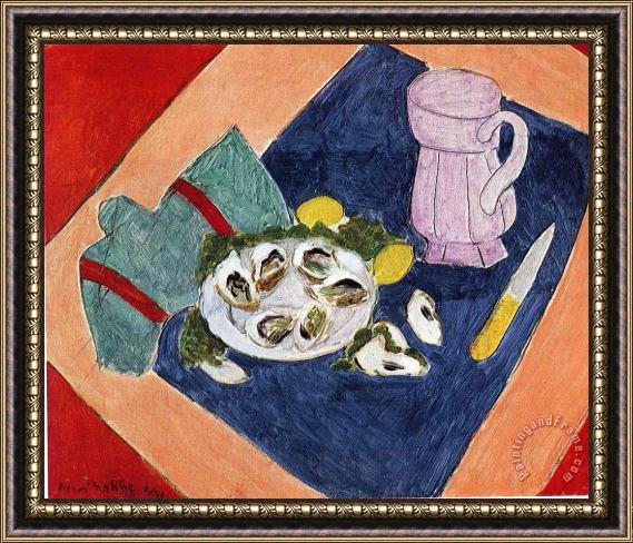 Henri Matisse Still Life with Oysters 1940 Framed Painting