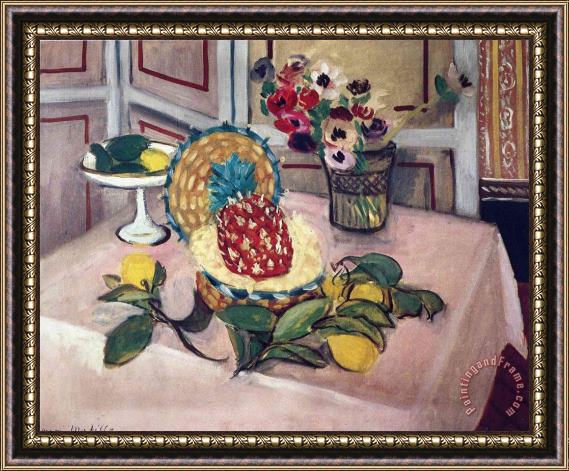 Henri Matisse Still Life with Pineapples 1 Framed Painting